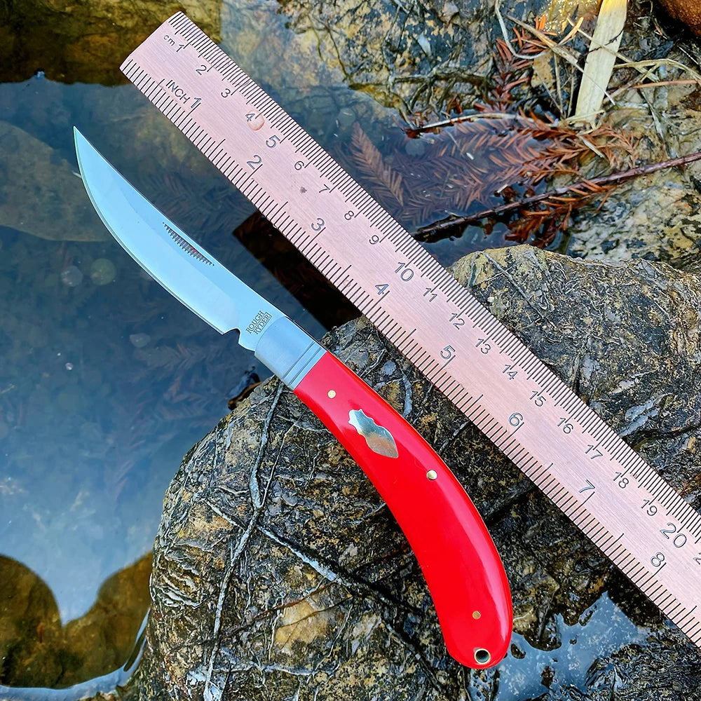 Z.QIAN Trapper Slip Joint Folding Pocket Knife – Bone Handle Folding Pocket Knife Qst