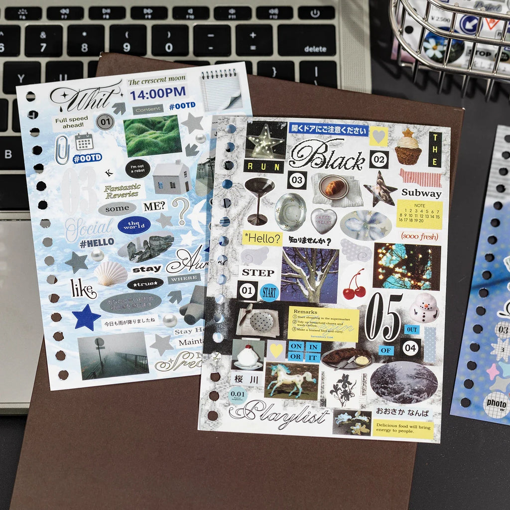 Cartoon Sticker Book for Journals, Scrapbooking & DIY Crafts Decorative Sticker Book Qme