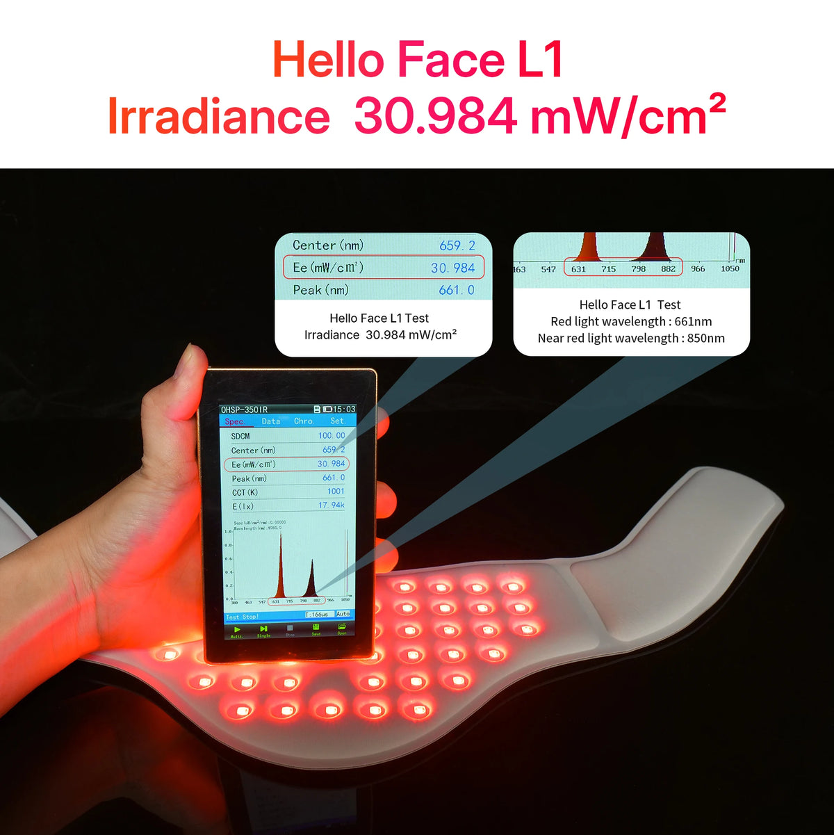 Hello Face L1 Neck Red Light Therapy Device 660nm 850nm Red Light Therapy Device Qst