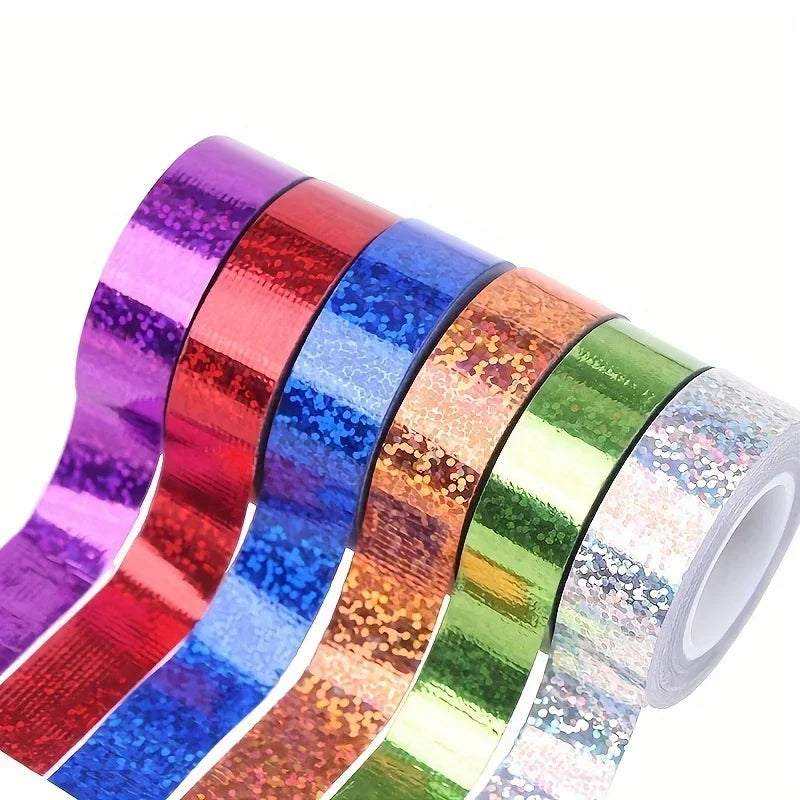 Laser Foil Tape High-Strength Adhesive – DIY Craft & Scrapbook Decorative Foil Tape Qme
