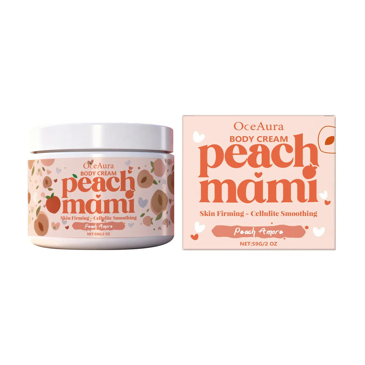 Peach Firming Body Cream – Tightening, Lifting & Moisturizing Firming Body Cream Qme 59g Boxed
