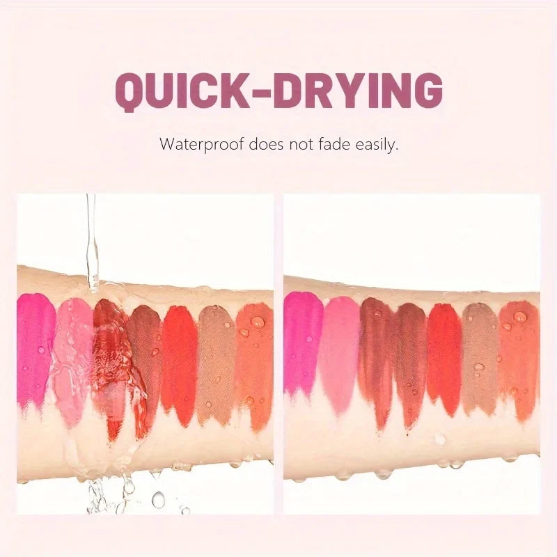 Velvet Matte Liquid Lipstick – Waterproof, Hydrating, Long-Lasting Liquid Lipstick Qme