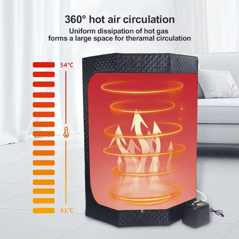 Portable Home Sauna Tent 180cm – Wet Steam Spa & 3L Pot Portable Sauna Tent Qst