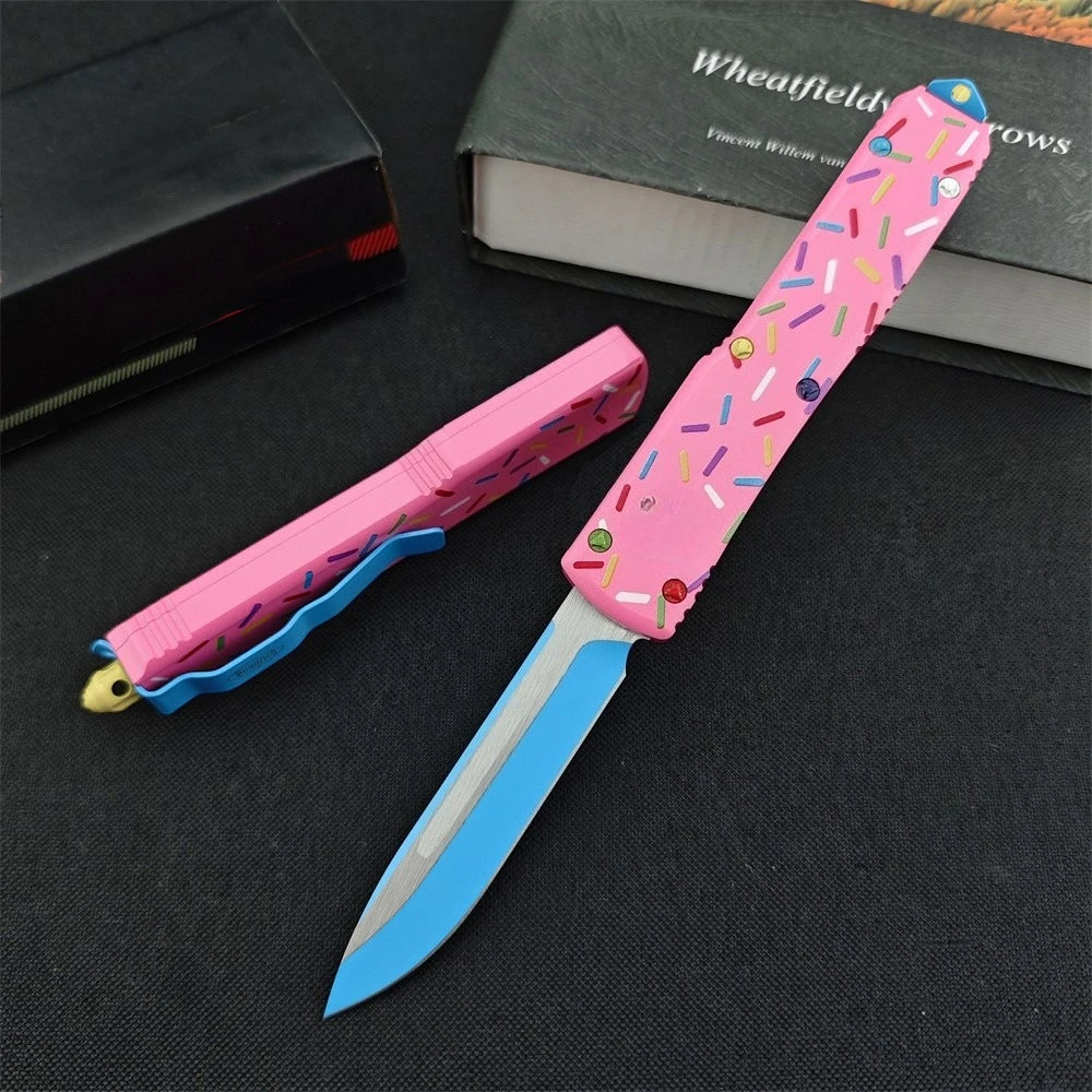 Tactical Folding Knife D2 Blade T6 Aluminum EDC Camping Tool Tactical Folding Knife Qst