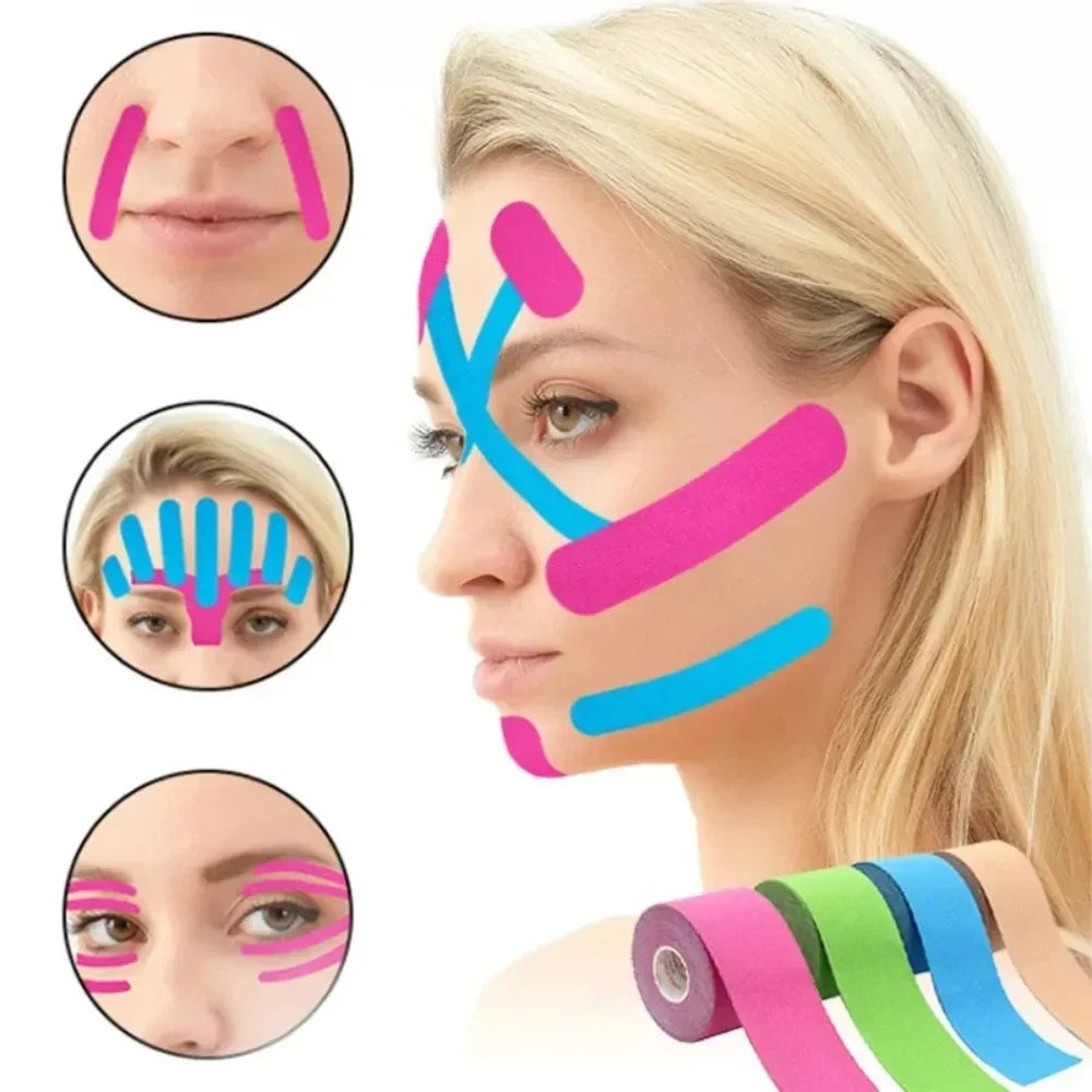 Kinesiology Face Lifting Tape – V Line, Neck & Eye Firming 5M Face Lifting Tape Qme