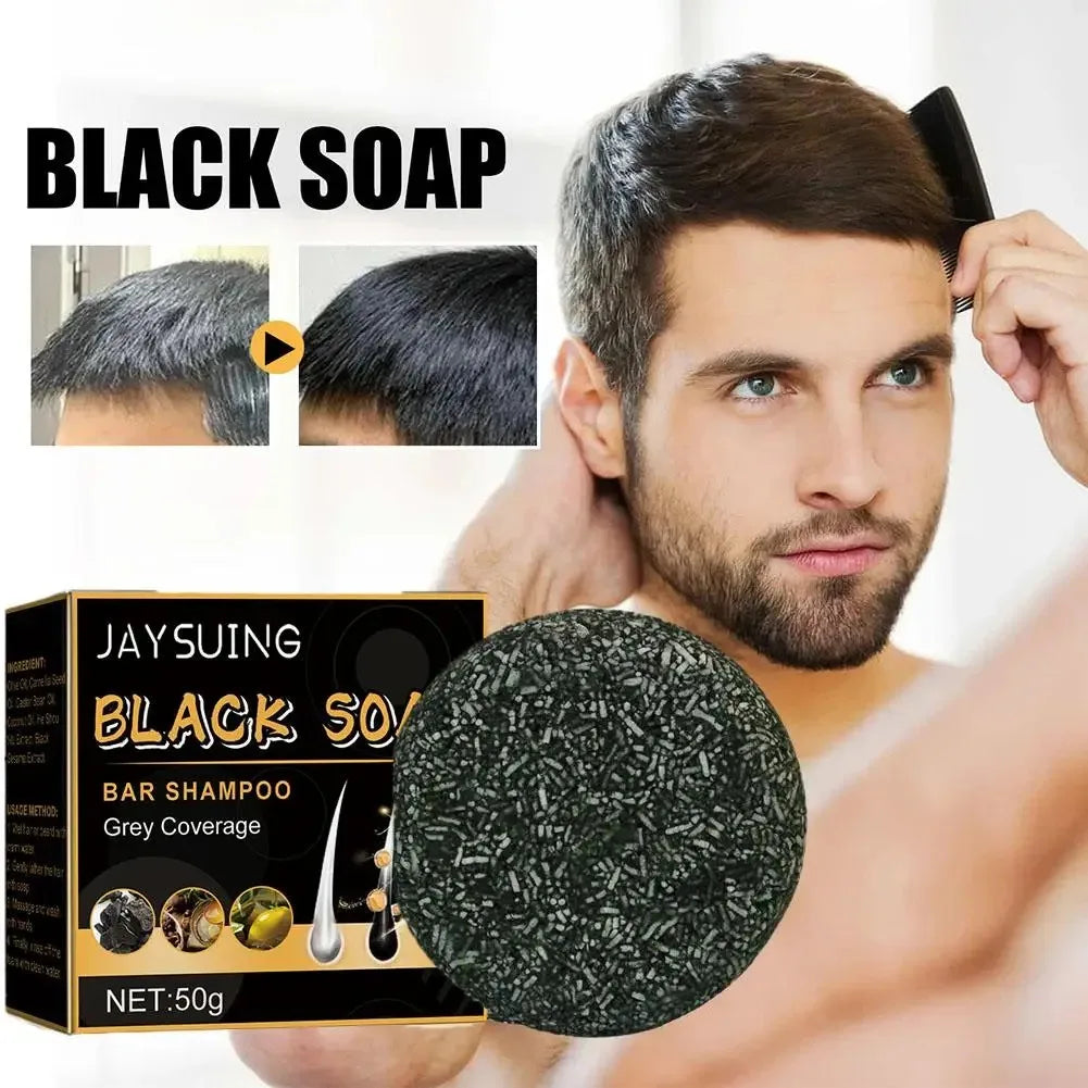 Polygonum Multiflorum Black Hair Soap – Natural Hair Care Bar Hair Care Soap Bar Qst 50g