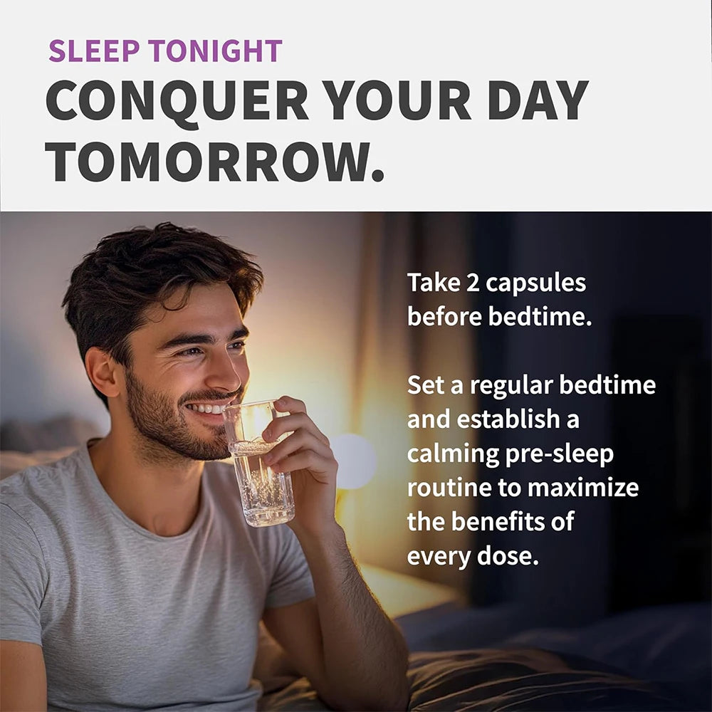 SOOMIIG 12-in-1 Melatonin 5mg Sleep Capsules – Vegan Non-GMO Sleep Supplement Qst