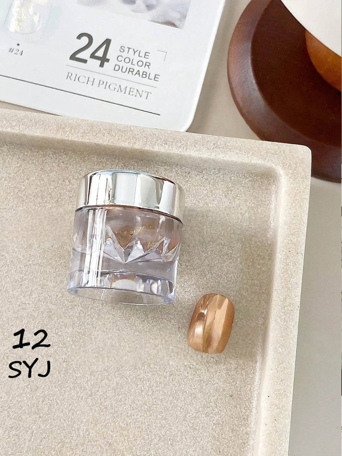 Mirror Magic Nail Art Powder Set with Storage Box – 24 Colors