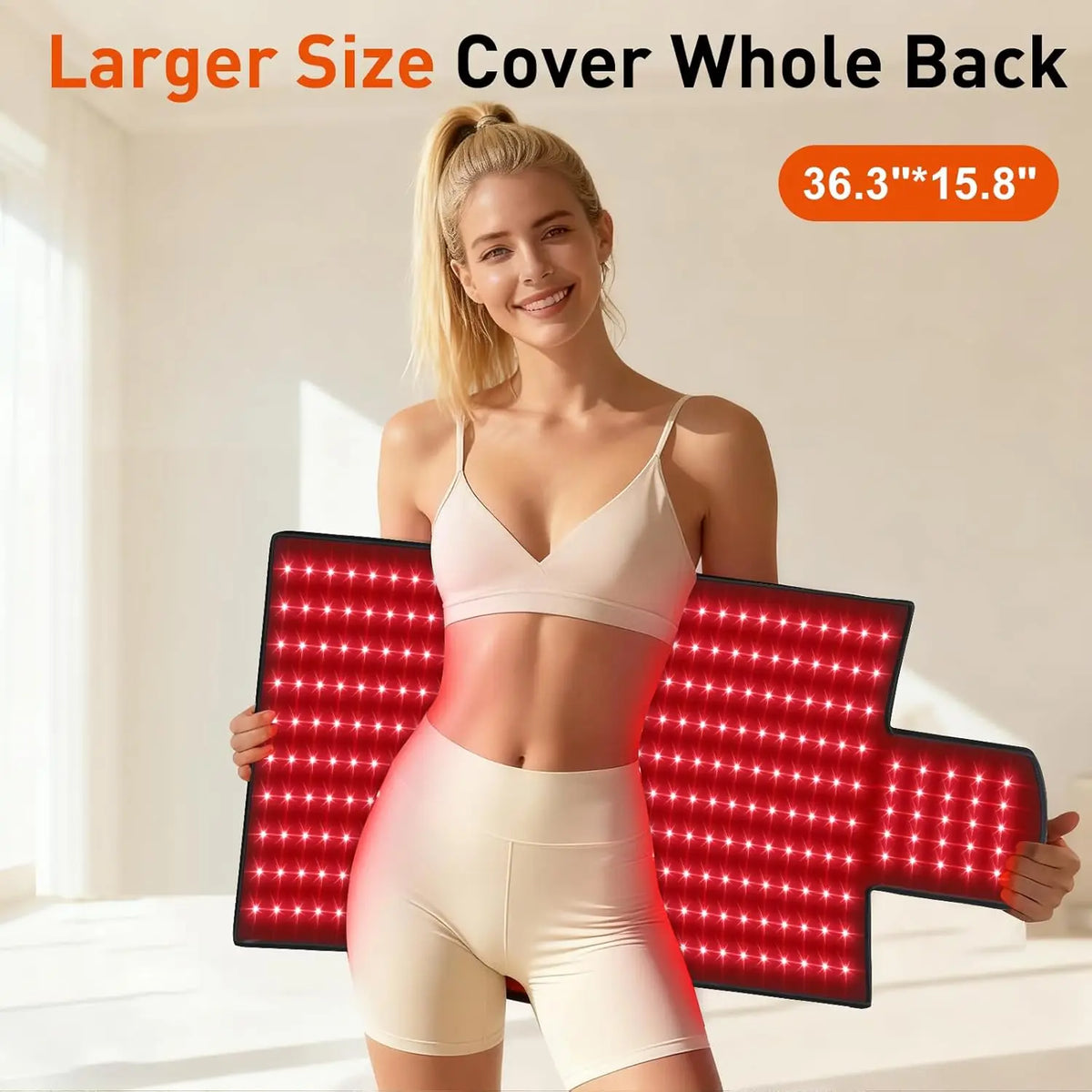 ZONGKUNG 325 LED Red Light Therapy Mat 660nm 850nm Large Pad Red Light Therapy Mat Qst