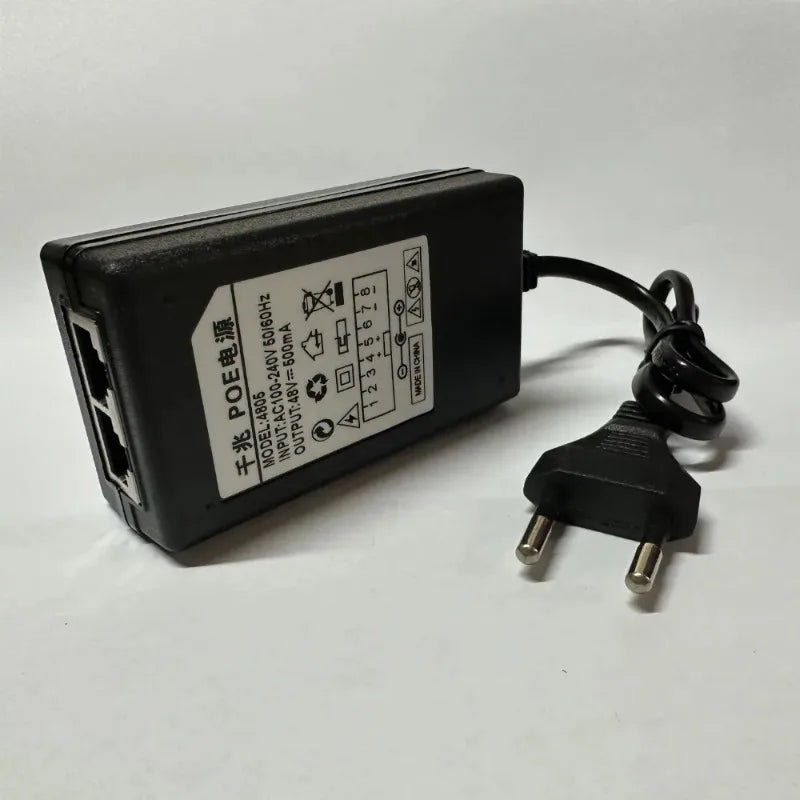 POE Injector 48V 24V 12V Multi-Voltage | US & EU Plug Power Supply PoE Injector Qme