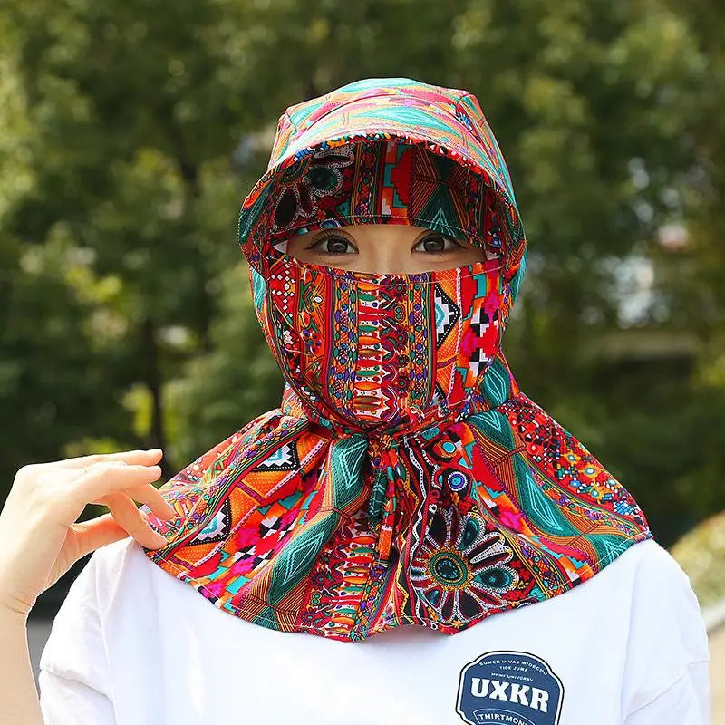 Women's UV Protection Sun Hat – Full Face & Neck Coverage Sun Protection Hat Qst A12