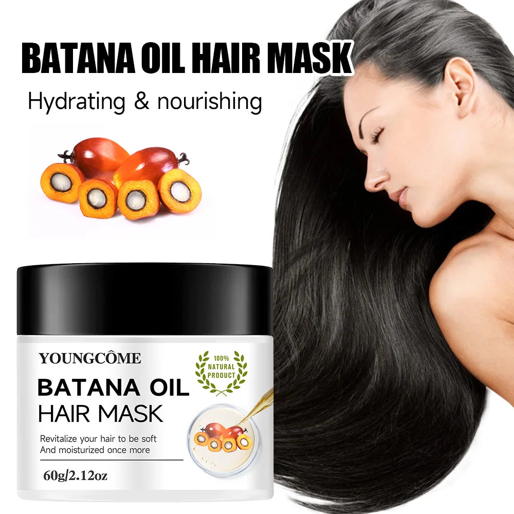 YOUNGCOME Batana Hair Mask – Frizz Control & Deep Moisture Hair Conditioning Mask Qst