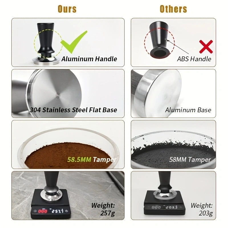 30LB Calibrated Espresso Tamper 51mm 53mm 58mm – Constant Pressure Espresso Tamper Qst
