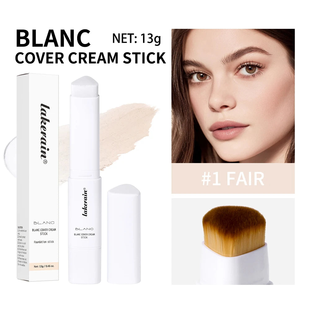 Lakerain Color-Changing Foundation Stick & Brush – Matte Finish Foundation Stick Qst 01