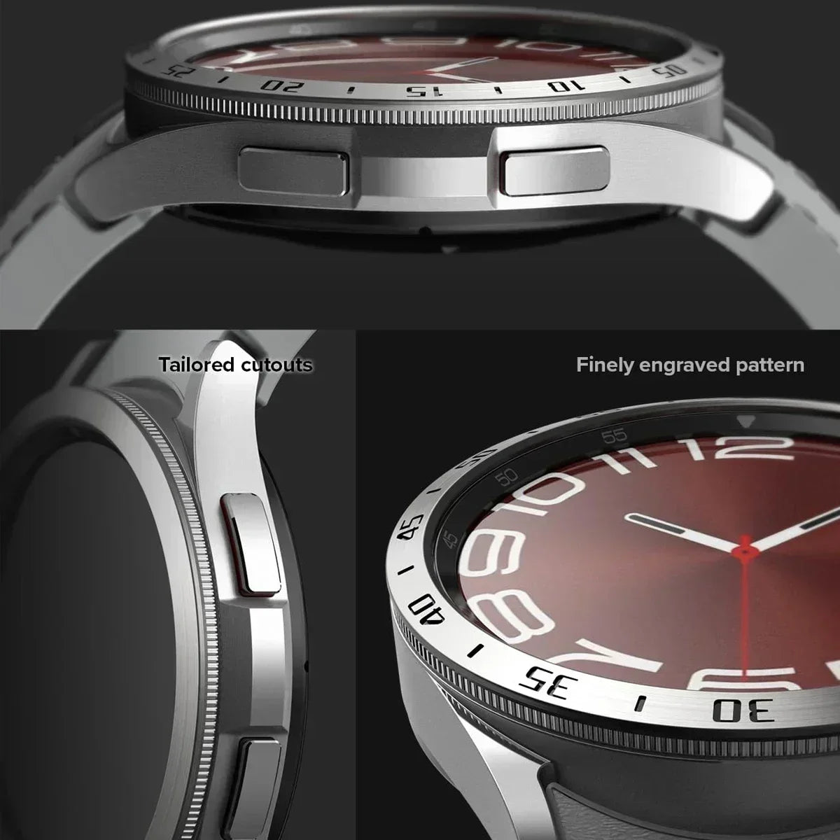 Metal Bezel Frame for Samsung Galaxy Watch 6 5 4 – Speed Scale Ring Watch Bezel Frame Qme