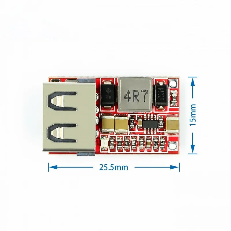 DC-DC Step-Down Module 6-24V to 5V 3A Car USB Charger DC Buck Converter Qme