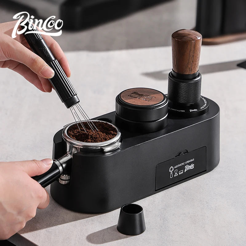 Bincoo 51–58mm Espresso Tamping Station & Distributor Leveler Espresso Tamping Station Qst