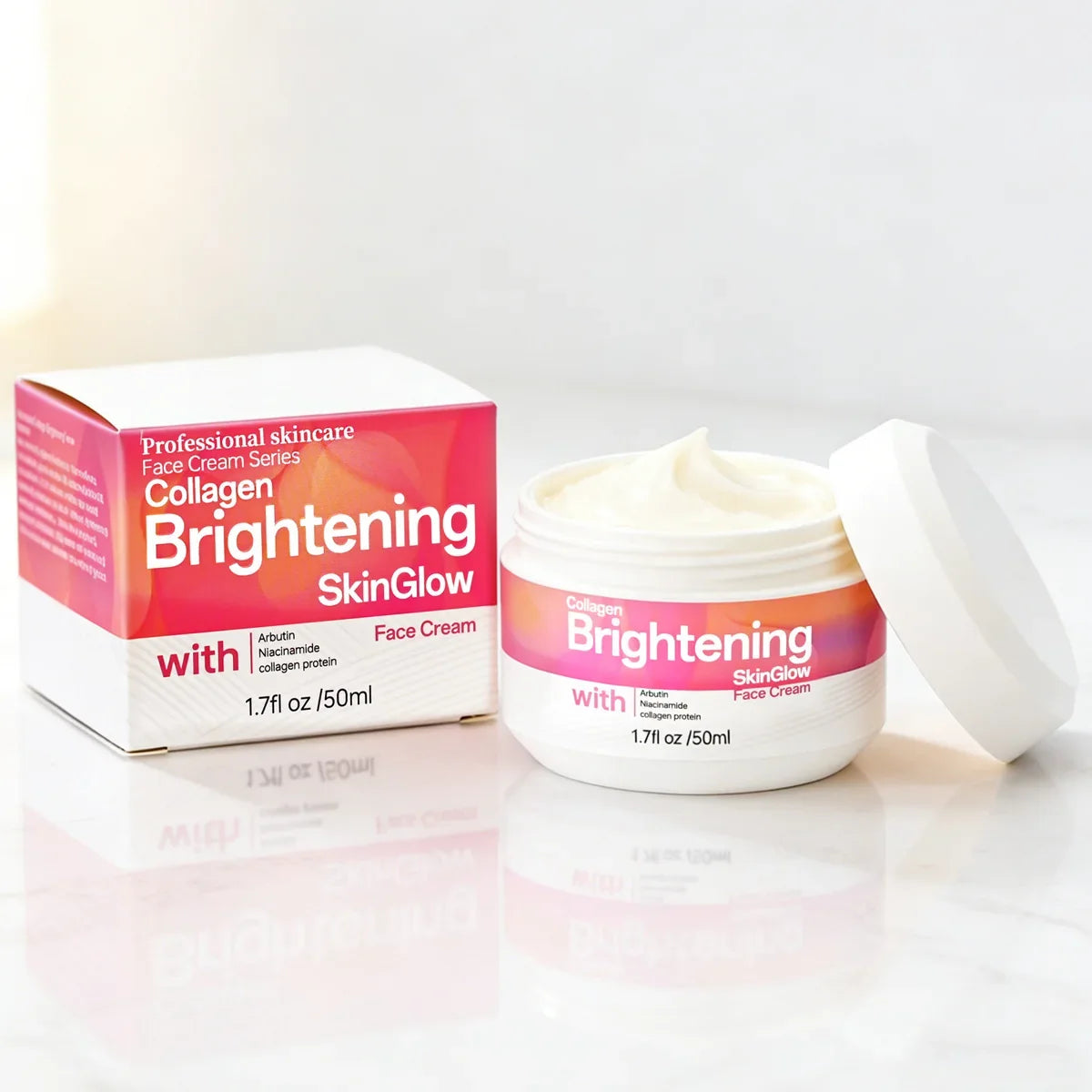 Collagen & Hyaluronic Acid Face Cream – Smoothing & Brightening Face Moisturizer Cream Qme