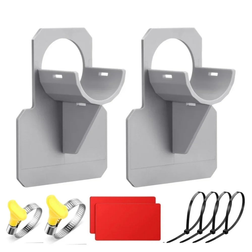 Swimming Pool Pipe Holder 30–37mm Hose Support Bracket Pool Hose Bracket Qme 2 Set Grey-B