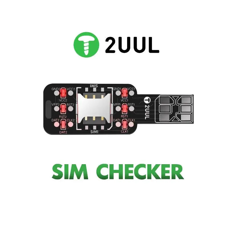 2UUL Dual SIM Card Tester LED Indicator | Fast Detection Tool SIM Card Tester Qme