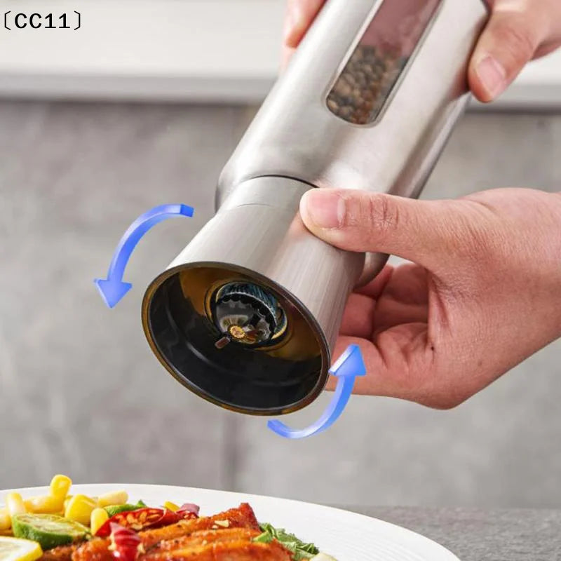Stainless Steel Manual Salt & Pepper Mill – Adjustable Grinder Spice Grinder Mill Qme