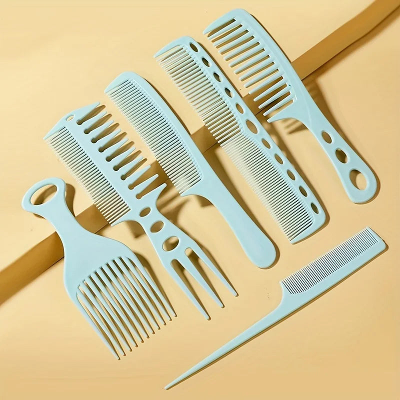 Barber Hair Styling Detangling Comb – 5 Colors | Qme Hair Styling Comb Qme Blue