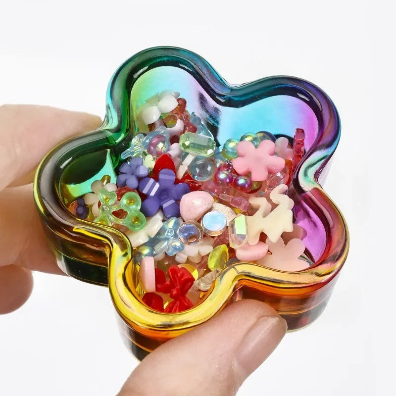 Aurora Crystal Glass Dappen Dish – Acrylic Nail Liquid Cup Nail Art Dappen Dish Qme