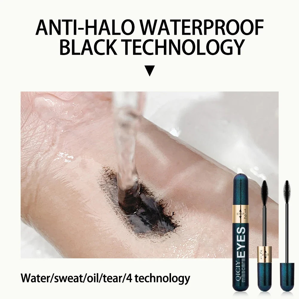 Slim Curly Black Waterproof Mascara – Long-Lasting Makeup Waterproof Mascara Qme