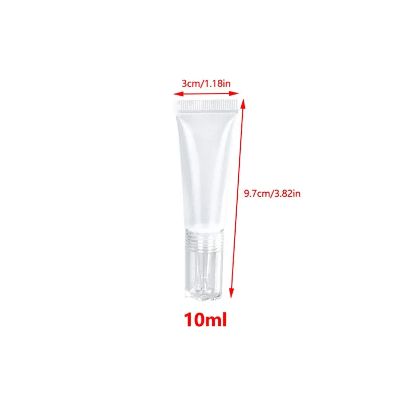 10 Refillable Cosmetic Soft Tubes – Cream, Lotion & Sunscreen Cosmetic Travel Tubes Qme