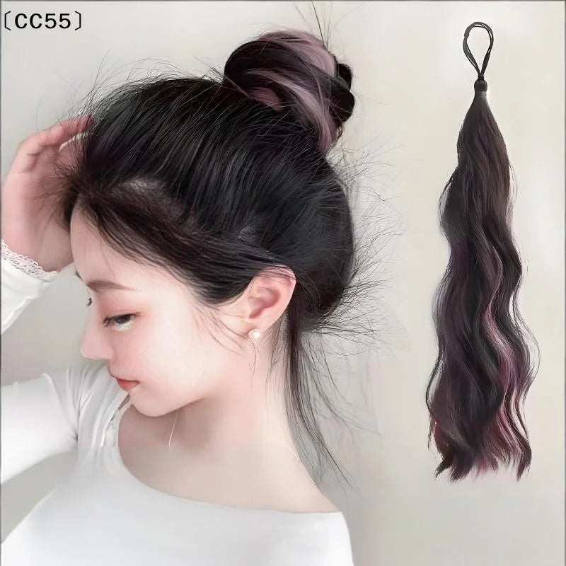 Synthetic Hair Bun Chignon – Messy Donut Bun Hairpiece Hair Bun Hairpiece Qst