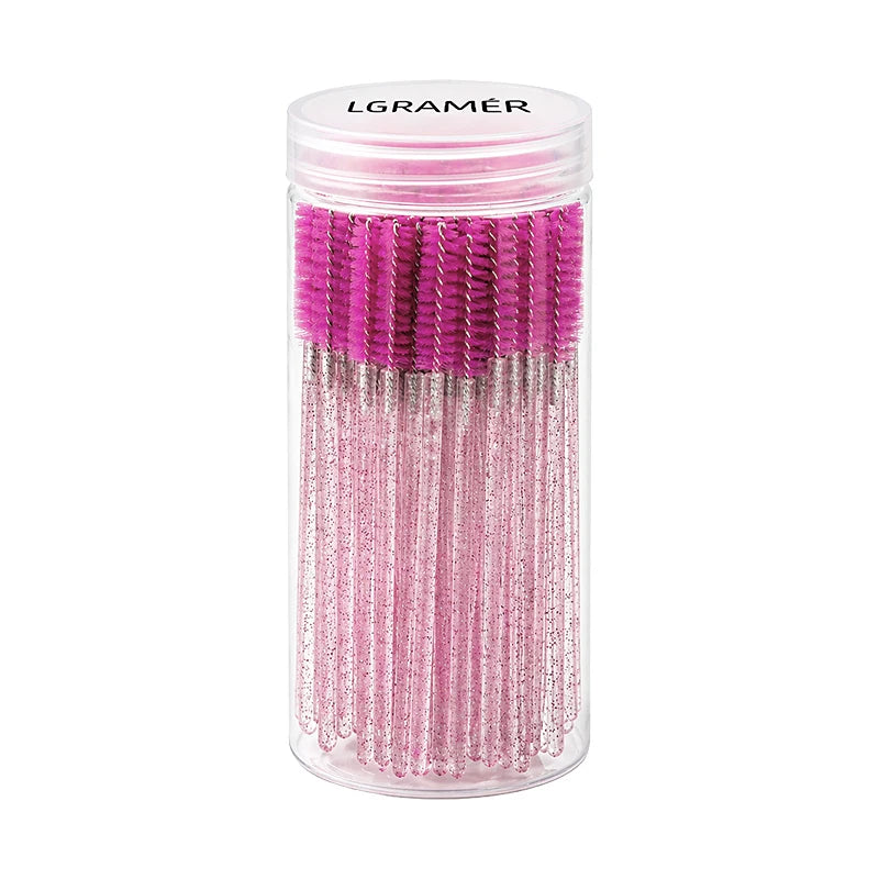 Disposable Mascara Wands & Eyelash Brushes 50/100 Pcs Mascara Wand Set Qst Purple-50pcs