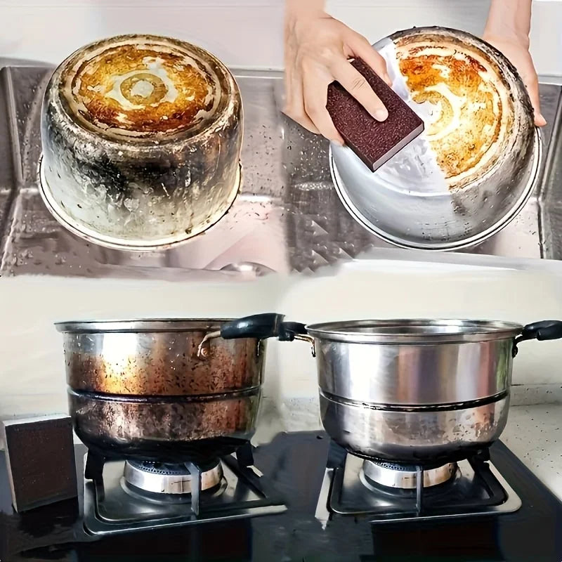 Portable Sponge Pot Bottom Brush | Kitchen Cleaning Tool Kitchen Cleaning Brush Qme
