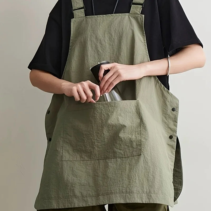 Waterproof Unisex Apron – Barber, Café & Catering Workwear Workwear Apron Qme