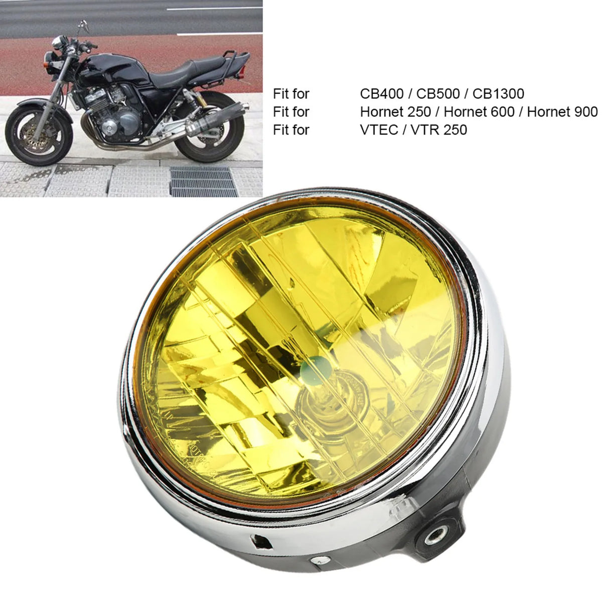 Retro Motorcycle Headlight 7" – CB400, Hornet, VTEC Fitment Motorcycle Headlight Qst