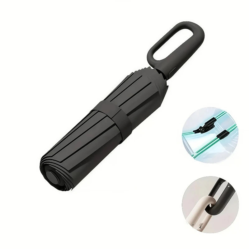 UPF50+ Auto Folding UV Umbrella – Compact Outdoor Travel Folding UV Umbrella Qst