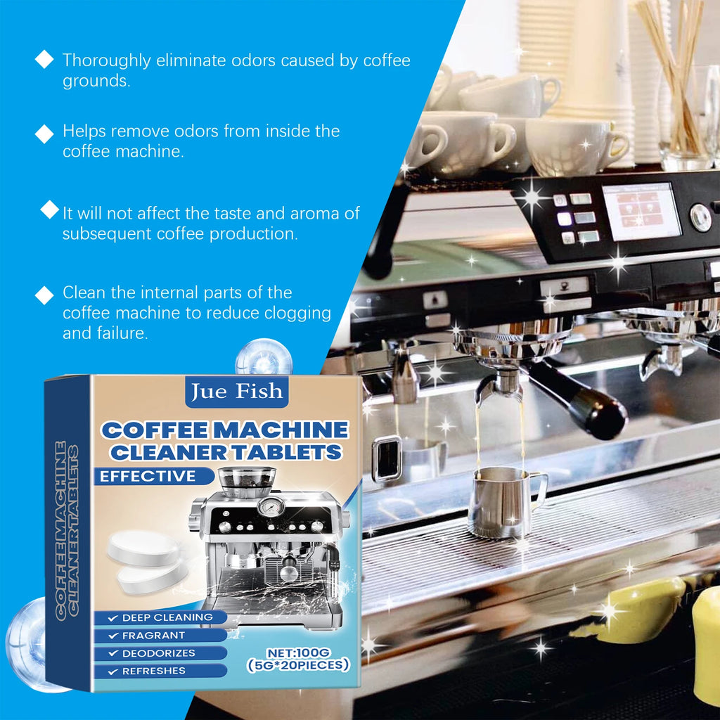 20-Pack Coffee Machine Cleaning Effervescent Tablets Coffee Machine Cleaner Qst