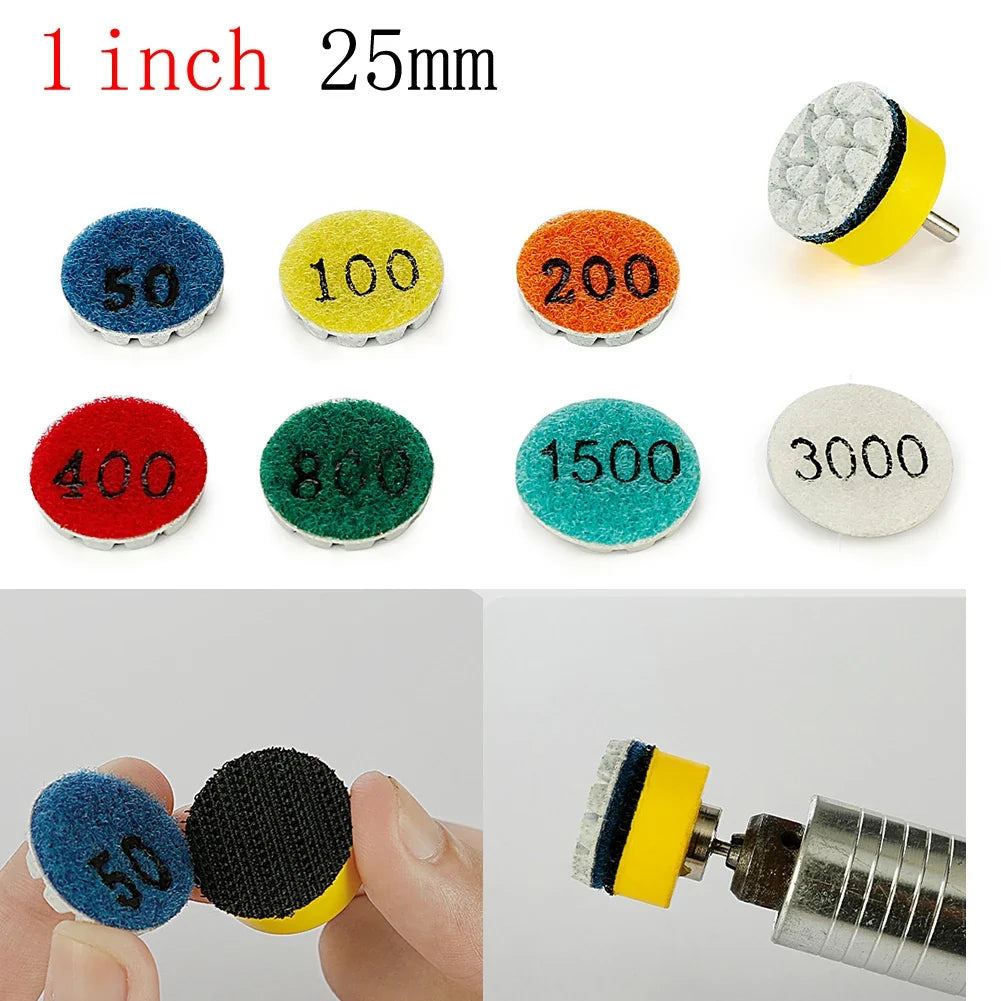 1" Wet Dry Polishing Pad Grinding Disc – Marble Granite Concrete Polishing Grinding Disc Qme