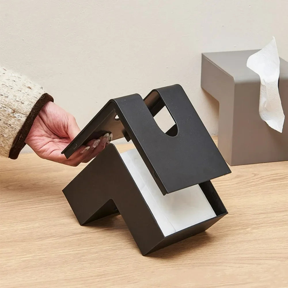 L-Shaped Tissue Box Holder – Creative Home & Office Decor Tissue Box Holder Qme