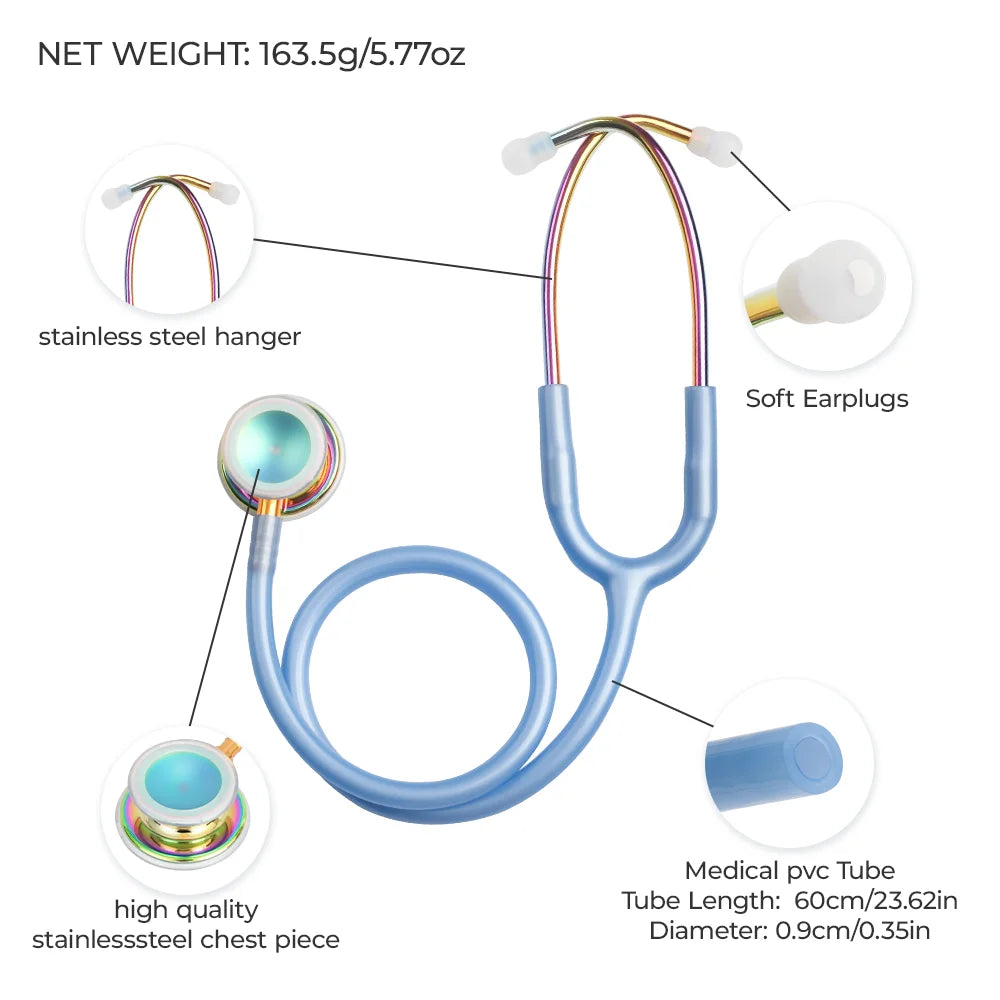XceeFit Double Head Stethoscope – Dual Diaphragm Clinician Medical Stethoscope Qst
