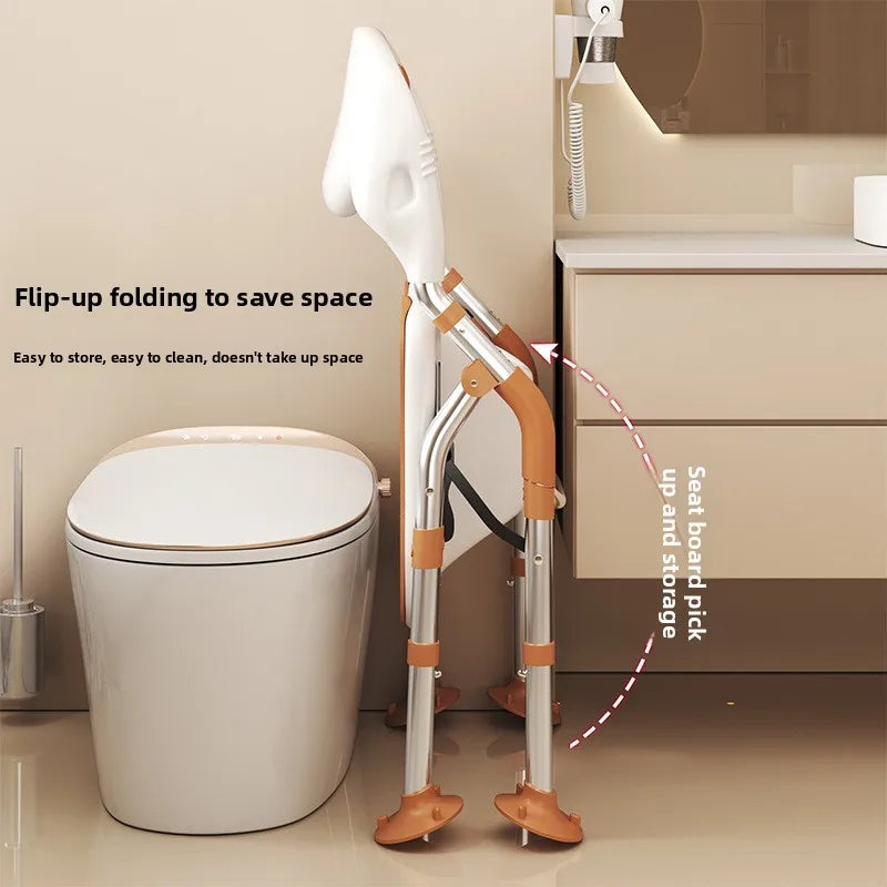 Foldable Non-Slip Bath Chair | Height-Adjustable, 150kg Capacity Shower Bath Chair Qst
