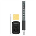 Portable 65W Electric Soldering Iron – Voltage Adjustable Pen Electric Soldering Iron Qme Black Gray