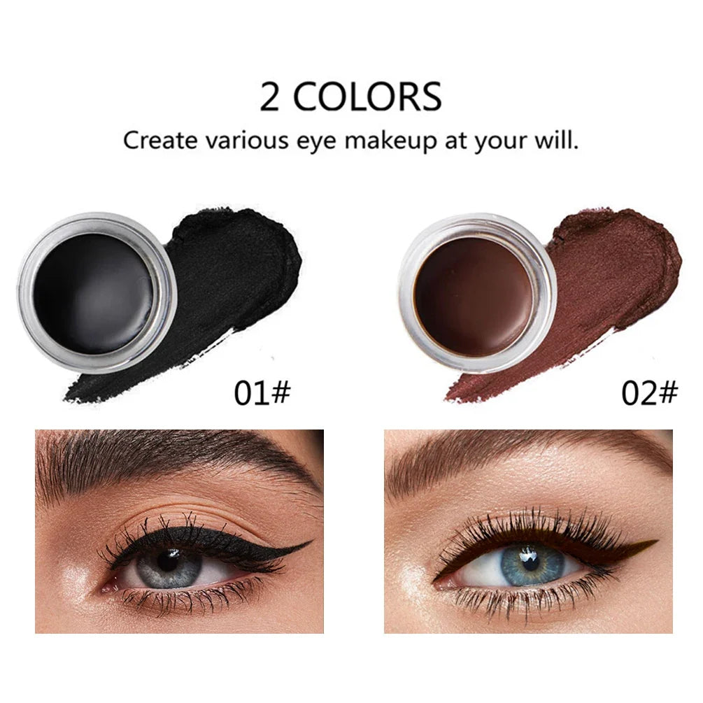 Qme Waterproof Tinted Eyebrow Pomade Gel with Brush Eyebrow Pomade Gel Qme