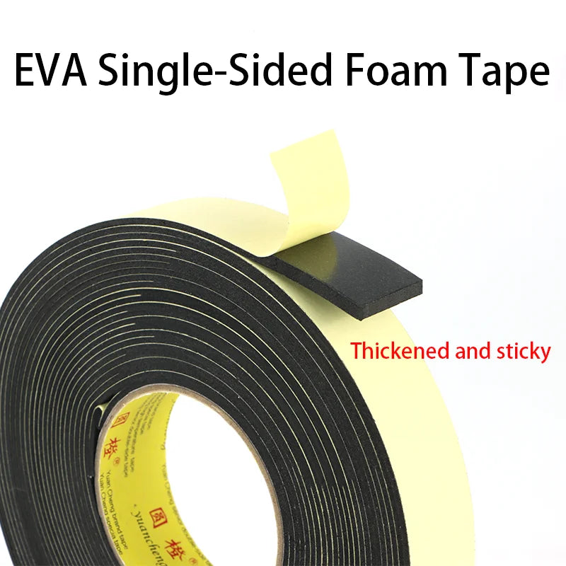 Thickened Rubber Foam Door & Window Sealing Tape | Weatherstrip Foam Weatherstrip Tape Qme