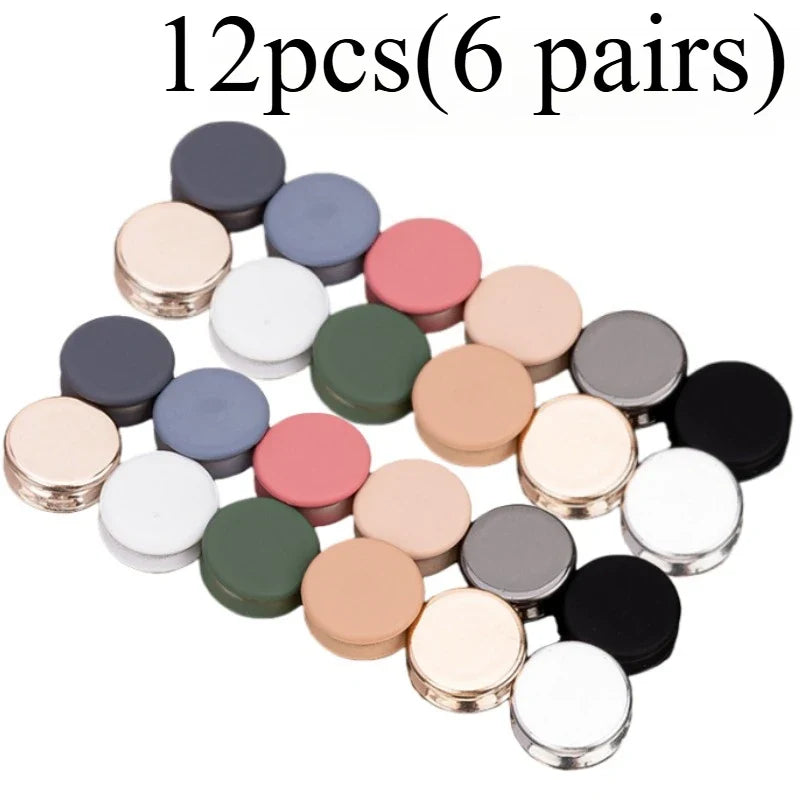 6 Pairs Seamless Metal Scarf Clips – Multi-Color Quick Styling Scarf Clips Qme 6 pairs random color