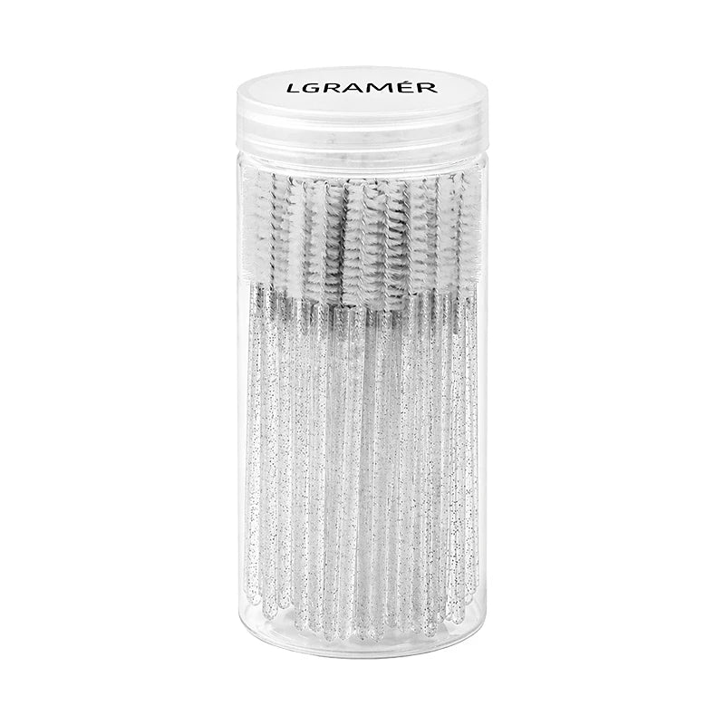 Disposable Mascara Wands & Eyelash Brushes 50/100 Pcs Mascara Wand Set Qst White-50pcs