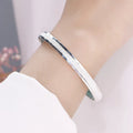 925 Sterling Silver Bangle Bracelet for Women | Designer Fashion Sterling Silver Bangle Qme Default Title