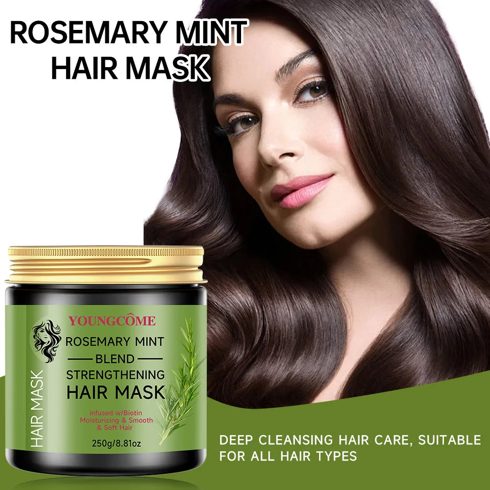 YOUNGCOME Rosemary Mint Hair Cream – Smooth, Frizz-Free & Moisturized Hair Conditioning Cream Qst