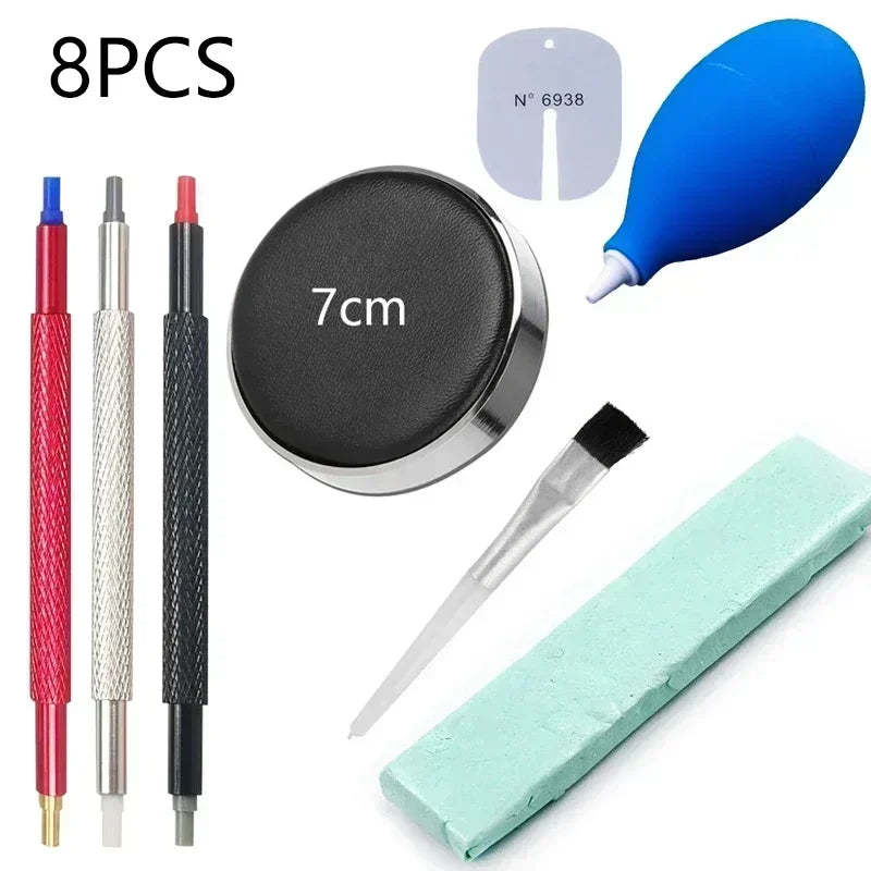 Watch Dust Air Blower Pump Rubber Cleaning Kit | 14 Colors Watch Cleaning Tool Qme 8PCS