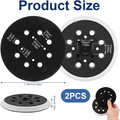 125mm Backing Pad Sanding Discs for Bosch PEX 300 AE 400 AE Sander Backing Pad Qme Black