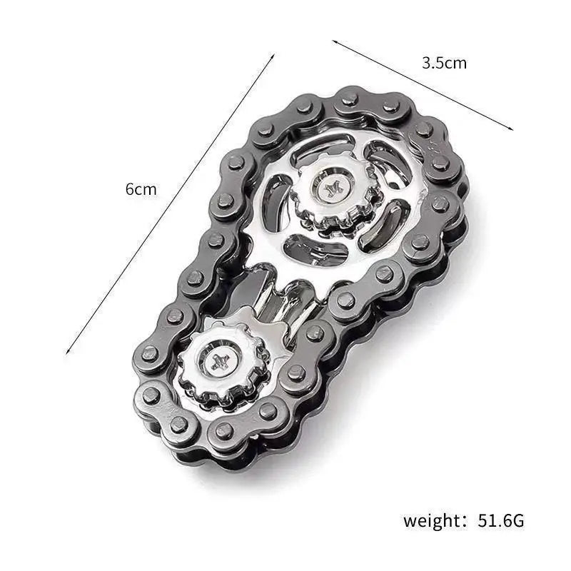 Metal Sprockets Flywheel Fingertip Gyro Fidget Spinner EDC Metal Fidget Spinner Qme